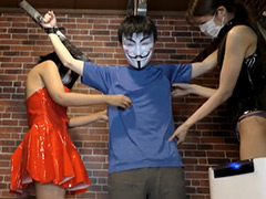 avkantokujuku-0221【本編フル視聴】 磔にされて2人の女王様に28分連続くすぐり責めされたM男インSMクラブ